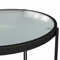 Rackhams Wainwright Round End Table Black Oak - Black - thumbnail 3