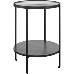 Rackhams Wainwright Round End Table Black Oak - Black - thumbnail 1