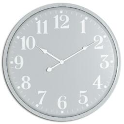 Rackhams Ashmount Wall Clock - Grey - One Size - Grey - 100% Mixed - thumbnail 1