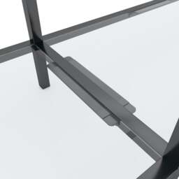 Rackhams Console Table Transparent 180x35x75.5 cm Tempered Glass - thumbnail 5