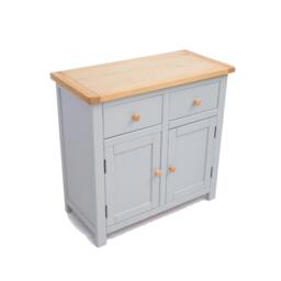 Rackhams Argenta Light Grey 2 Drawer 2 Door Sideboard Wood Knob - Light Grey - thumbnail 4