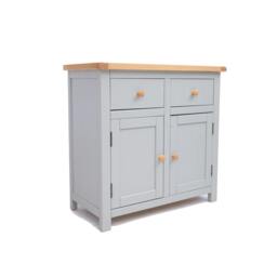 Rackhams Argenta Light Grey 2 Drawer 2 Door Sideboard Wood Knob - Light Grey - thumbnail 3