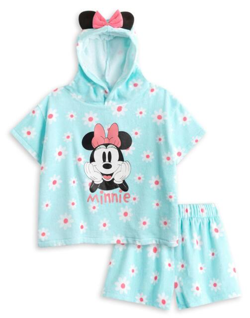 Rackhams Disney Girls Blue Minnie Mouse 2 Piece Towelling Co-ord - 3-4 Years - image 1