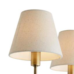 Rackhams Taliah 3-Light Antique Brass Semi-Flush Ceiling Light - thumbnail 4