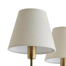Rackhams Taliah 3-Light Antique Brass Semi-Flush Ceiling Light - thumbnail 5