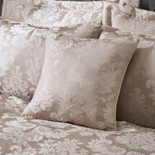 Rackhams Damask Jacquard Cushion - Champagne Gold - image 1