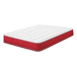 Rackhams Shorty Memory Foam Sprung Mattress - Coil Springs & Memory Foam Layer - Red - 1 - 5ft King Mattress (150cm x 200cm)