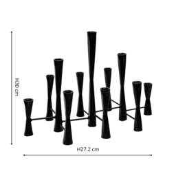 Rackhams Parker 11 Piece Candle Centerpiece - Silver - thumbnail 5