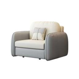 Rackhams Caio Single Sofa Bed, Leathaire - 146cm (with one drawer) - Orange - thumbnail 4