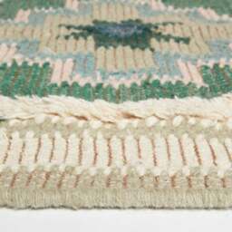 Rackhams Matala Green & Blue Kilim Wool Rug - 90 x 150 cm - thumbnail 5