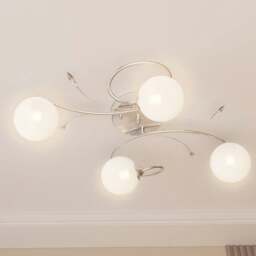 Rackhams Ceiling Lamp with Round Glass Shades for 4 G9 LED Lights - thumbnail 3