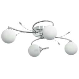 Rackhams Ceiling Lamp with Round Glass Shades for 4 G9 LED Lights - thumbnail 2