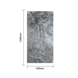 Rackhams Charcoal-Toned Flexible Landscape Marble Sheet Size:1200 x 600 x 3 mm (Pack of 2) - thumbnail 4