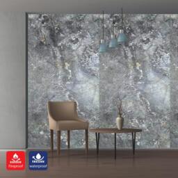 Rackhams Charcoal-Toned Flexible Landscape Marble Sheet Size:1200 x 600 x 3 mm (Pack of 2) - thumbnail 3