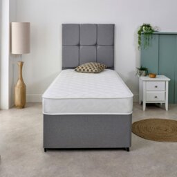 Rackhams Stress-Free Hybrid Mattress - 18cm Deep, Soft Feel, Memory Foam & Spring Support - White - 1 - 2ft6 Small Single Mattress (75cm x 190cm) - thumbnail 4
