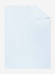 Rackhams Baby Boys Cotton Cable Knit Blanket in Blue (101cm) - Blue - 0 - 6 Mths - thumbnail 1