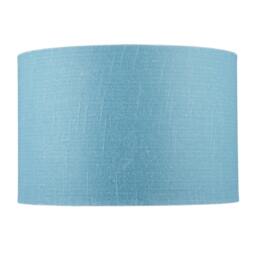 Rackhams Designer Ocean Current Blue Textured Linen Fabric Circular Lamp Shade - thumbnail 5