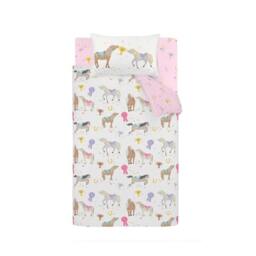 Rackhams Happy Horses Cream Duvet Cover Set - Junior - thumbnail 4