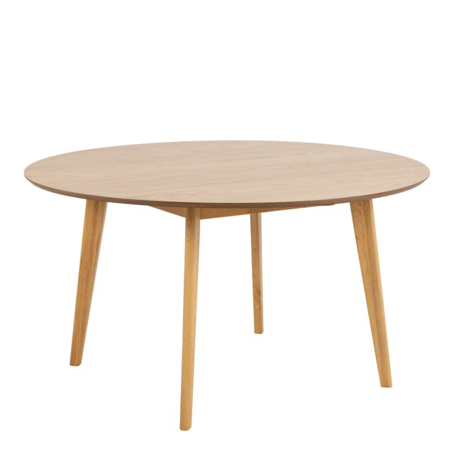 Rackhams Roxby Round Dining Table in Oak 140x76cm - Brown - No - Natural - image 1