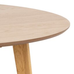 Rackhams Roxby Round Dining Table in Oak 140x76cm - Brown - No - Natural - thumbnail 6
