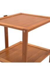 Rackhams 7 Tiers Bamboo Shoe Rack Entryway Hallway Shoe Storage Shelf - Brown - Brown - One Size - thumbnail 5