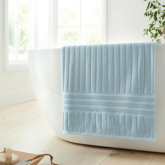 Rackhams Hotel Cotton Towel Blue - Bath Sheet - Blue - image 1