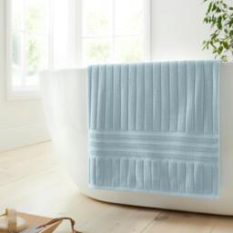 Rackhams Hotel Cotton Towel Blue - Bath Sheet - Blue - thumbnail 1