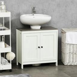 Rackhams Bathroom Sink Cabinet, Freestanding Under Sink Cabinet Adjustable Shelf - thumbnail 1