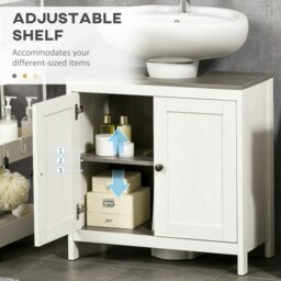 Rackhams Bathroom Sink Cabinet, Freestanding Under Sink Cabinet Adjustable Shelf - thumbnail 5