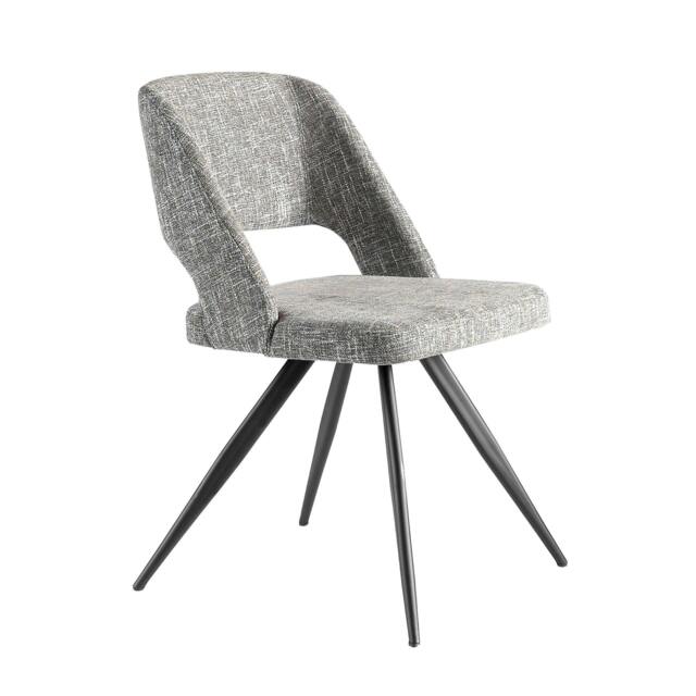 Rackhams Grey Fabric Swivel Chair 4010 - image 1