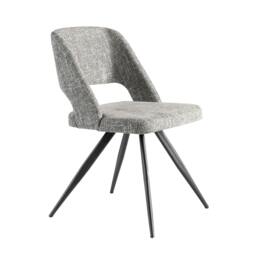 Rackhams Grey Fabric Swivel Chair 4010
