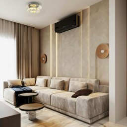 Rackhams Modern LED Ceiling Light with Chrome Plated Metal and Clear Crystal Glass Beads - thumbnail 5