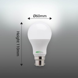 Rackhams Dimmable B22 Bayonet Energy Saving LED Light Bulbs GLS 8.1W - Pack of 6 - thumbnail 5
