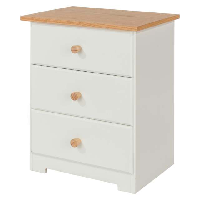 Rackhams Colorado 3-Drawer Bedside Cabinet - image 1