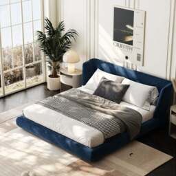 Rackhams Diana King Size Bed, Super King Size Bed, Velvet - King Size - thumbnail 2
