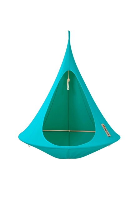 Rackhams Single Cacoon Hanging Chair - Turquoise - image 1