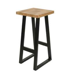 Rackhams Staved Oak Breakfast Bar Stool - thumbnail 2