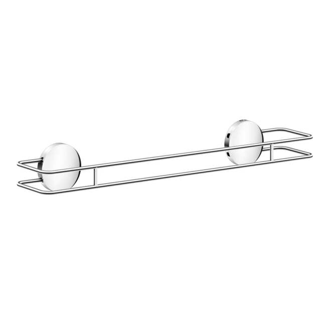 Rackhams Chromed Stainless Steel 50cm Towel Rail Self Adhesive Bathroom Wall Mounted - image 1