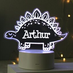 Rackhams Personalised Dinosaur LED Colour Changing Night Light - thumbnail 2
