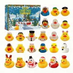 Rackhams Christmas Rubber Duck Bath Toy Advent Calendar - Style 2 - thumbnail 6