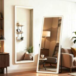 Rackhams Smart Full Length Dressing Mirror With LED Lights Floor Standing Or Wall Mounted - thumbnail 6