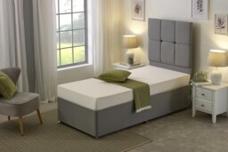 Rackhams Supportive Foam Mattress - 4 Inch Deep, Medium-Firm Comfort - White - 1 - European Small Single Mattress (80cm x 200cm)