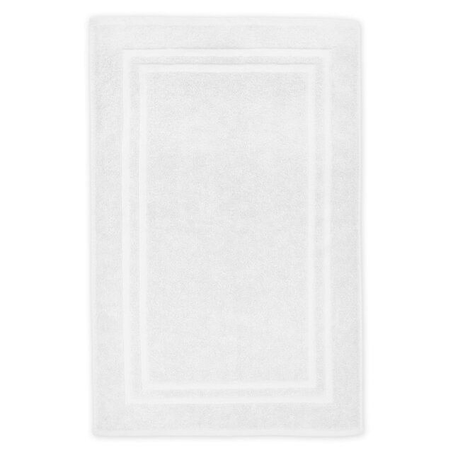 Rackhams Hotel 750gsm Pure Cotton Bath Mat - White - image 1