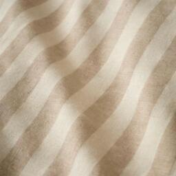 Rackhams Cotton Rich Woven Stripe Natural Duvet Cover Set - Double - thumbnail 3