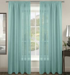 Rackhams Riva Slot Top Voile Panel - 150cm x 137cm - White - thumbnail 4