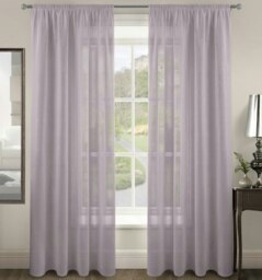 Rackhams Riva Slot Top Voile Panel - 150cm x 137cm - White - thumbnail 3