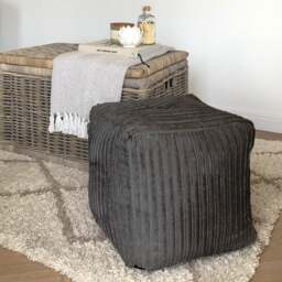 Rackhams rucomfy Indoor Jumbo Cord Bean Bag Footstool - Cube Pouffe - Teal - thumbnail 4