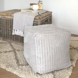 Rackhams rucomfy Indoor Jumbo Cord Bean Bag Footstool - Cube Pouffe - Teal - thumbnail 5
