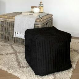Rackhams rucomfy Indoor Jumbo Cord Bean Bag Footstool - Cube Pouffe - Teal - thumbnail 3
