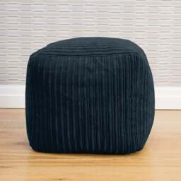 Rackhams rucomfy Indoor Jumbo Cord Bean Bag Footstool - Cube Pouffe - Teal - thumbnail 6